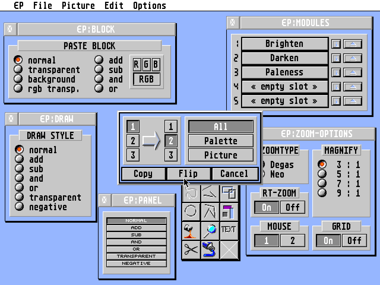 EscAPE Paint atari screenshot